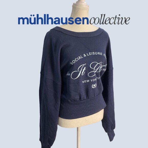 Grayson Threads NYC Graphic Sweatshirt “It Girl” Navy - Picture 6 of 6